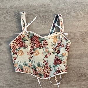 Floral Corset Top